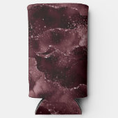 Moody Agate | Wein Bordeaux Sangria Merlot Maroon Selters Dosenkühler (Vorderseite)