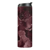 Moody Agate | Wein Bordeaux Sangria Merlot Maroon Thermosbecher (Nach links gedreht)