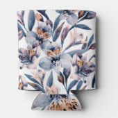 Moody Alstroemeria: Muster für Aquarellfarben-Blum Dosenkühler (Rückseite)