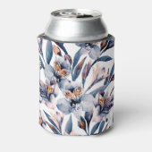 Moody Alstroemeria: Muster für Aquarellfarben-Blum Dosenkühler (Kanne Rückseite)
