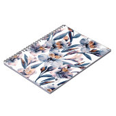 Moody Alstroemeria: Muster für Aquarellfarben-Blum Notizblock (Linke Seite)