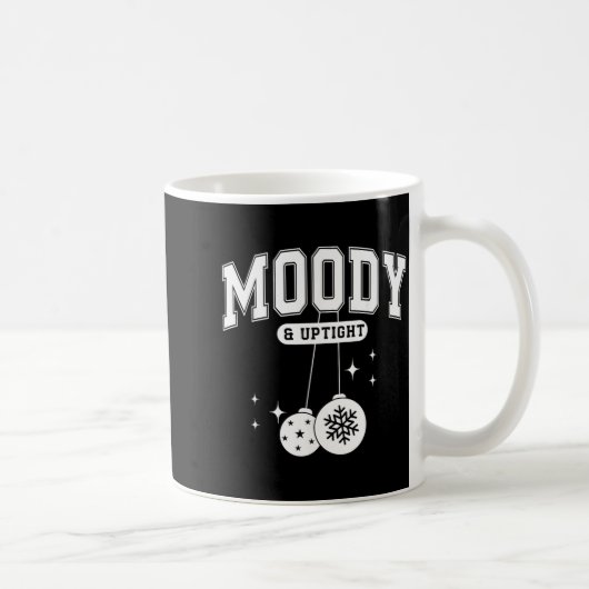 Moody And Uptight Merry And Bright Christmas Coupl Kaffeetasse (Rechts)
