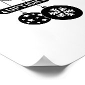 Moody And Uptight Merry And Xmas Bright Matching C Poster (Ecke)