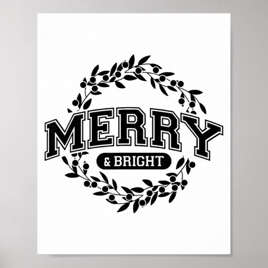 Moody And Uptight Merry And Xmas Bright Matching C Poster (Vorne)