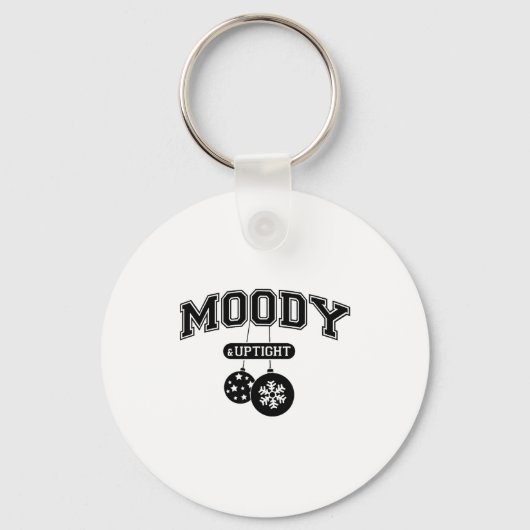 Moody And Uptight Merry And Xmas Bright Matching C Schlüsselanhänger (Vorderseite)