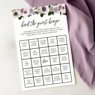 Moody Anemone und das Lila Bingo-Spiel der Floral