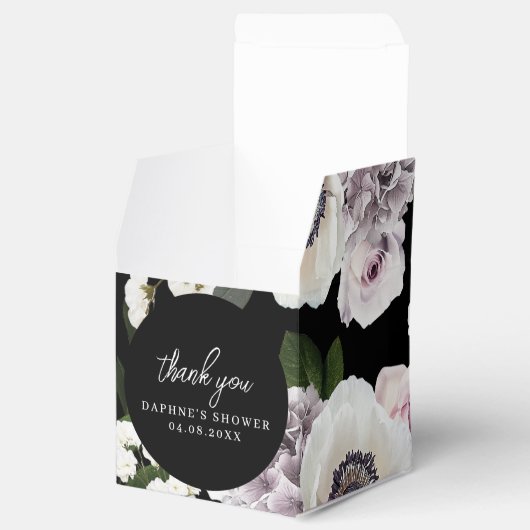 Moody Anemone und Lila Brautparty Geschenkschachtel (Geöffnet)