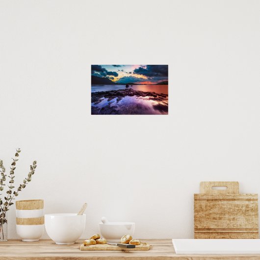 Moody Atmospheric Sunset Poster (Küche)