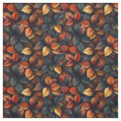 Moody Autumn Fall Foliage Blätter Muster Stoff (Muster)