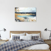 Moody Beachscape Leinwanddruck (Insitu (Schlafzimmer))