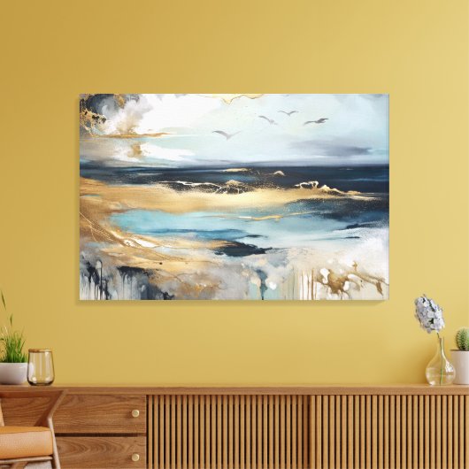 Moody Beachscape Leinwanddruck (Insitu (Wohnzimmer))