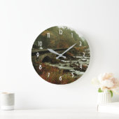 Moody Beautiful Nature Landschaft Große Wanduhr (Zuhause)