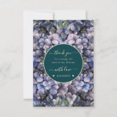 Moody Black Floral Classic Husband Mother Wedding Dankeskarte (Vorderseite)