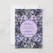 Moody Black Floral Classic Husband Mother Wedding Dankeskarte (Vorderseite)