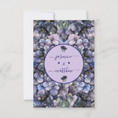 Moody Black Floral Classic Husband Mother Wedding Dankeskarte (Rückseite)