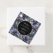 Moody Black Floral Classic Thank You Chic Wedding Geschenkanhänger (Beispiel)