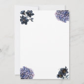 Moody Black Floral Till Death Do Us Part Wedding Einladung (Rückseite)