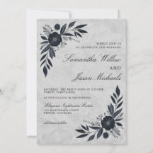 Moody Black Floral Wedding