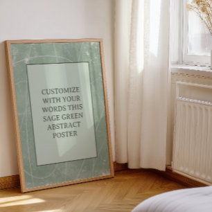 Moody Black Gray Custom Poster Abstrakt Elegante