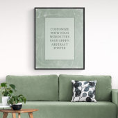 Moody Black Gray Custom Poster Abstrakt Elegante