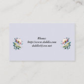Moody Blooms Business Card Visitenkarte (Rückseite)