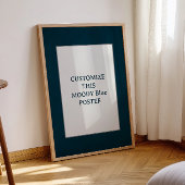 Moody Blue Custom Poster Zitat Geschenke Geburtsta
