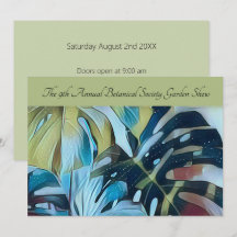 Moody Blue Monstera Botanical Direktwerbung Promo