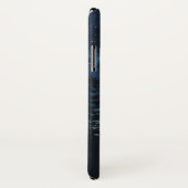 Moody blue night sky full moon hare Silhouette Case-Mate iPhone Hülle (Hinten/Rechts)