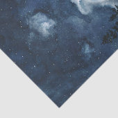 Moody-blue night sky Hase Vollmond Decodipage Seidenpapier (Ausschnitt)