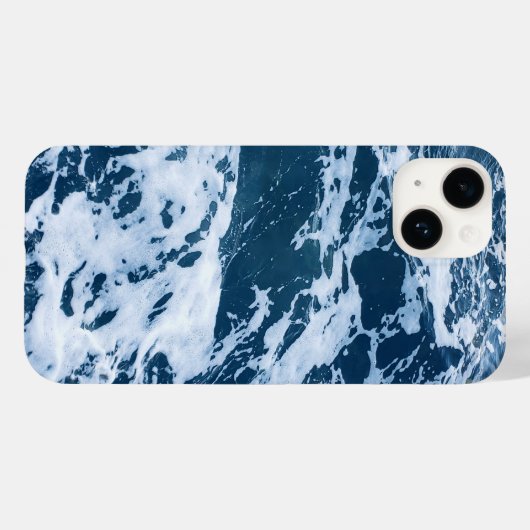 Moody Blue Ocean Waves Case-Mate iPhone Hülle (Rückseite (Horizontal))