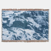 Moody Blue Ocean Waves Decke (Vorderseite)