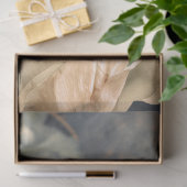 Moody Blue, Oversiblat Butterfly & Peony Seidenpapier (Geschenk)