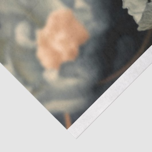 Moody Blue, Oversiblat Butterfly & Peony Seidenpapier (Ausschnitt)