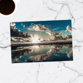 Moody Blue Sky Beach Sunrise Puzzle