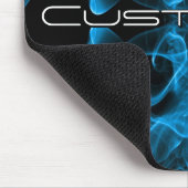 Moody Blue Smoke Custom Abstract Art Mousepad (Ecke)