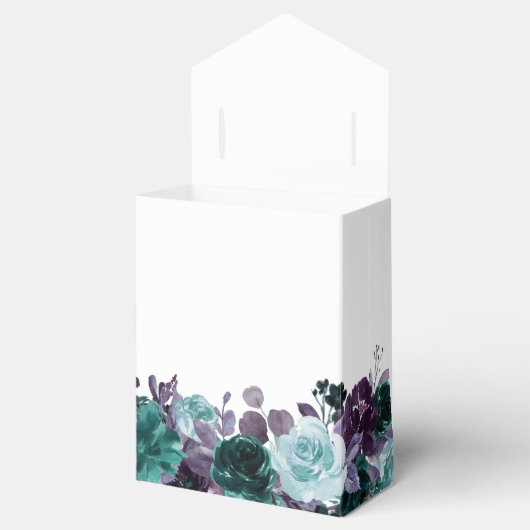 Moody Boho | Aquamarine türkisblaue Liebe und Dank Geschenkschachtel (Geöffnet)