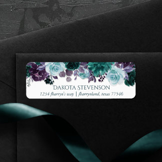 Moody Boho | Aquamarine und Lila Rose Garland-Adre