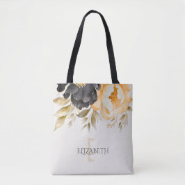 Moody Boho Blue und Beige Custom Tote Bag Tasche
