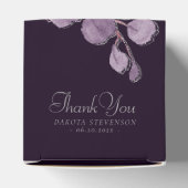 Moody Boho | Dark Eggplant Lila und Aquamarin Bouq Geschenkschachtel (Oben)