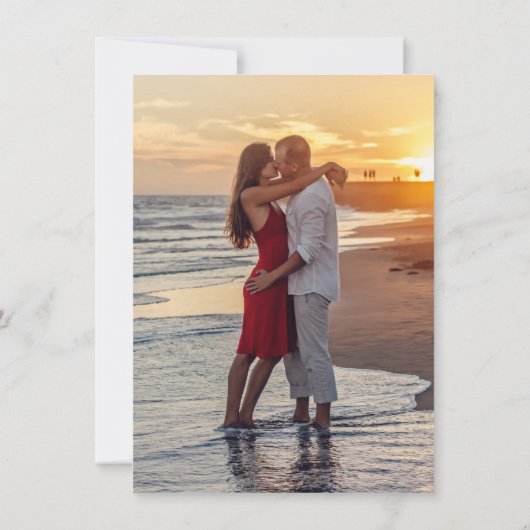 Moody Boho | Eggpflanze Lila Aquamarin Garland 2 F Save The Date (Rückseite)