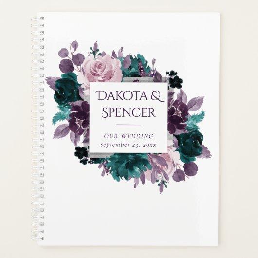 Moody Boho | Eggplant Lila und Mauve Rose Custom Planer (Vorderseite)