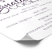 Moody Boho | Lila Aquamarine Signaturgetränke für Poster (Ecke)