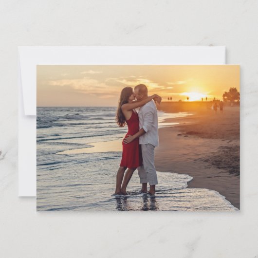 Moody Boho | Tiefes Aquamarines und Lila Garland-F Save The Date (Rückseite)