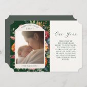 Moody Botanic Year in Review Holiday Card Einladung (Vorne/Hinten)