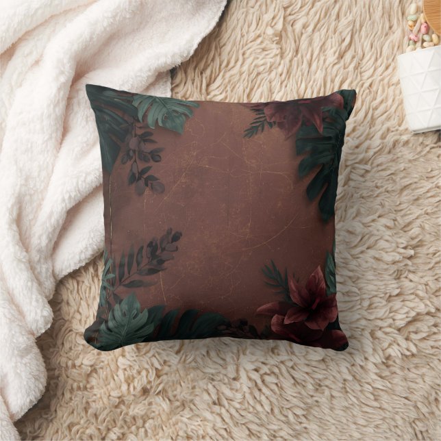 Moody Botanical Elegance  Kissen (Decke)
