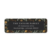 Moody Botanical Holiday Rücksendeadresse (Vorne)