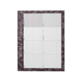 Moody Botanical Weekly Planner | Woche auf einen B Notizblock (Rotiert)