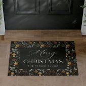 Moody Botanischer Personalisierter Weihnachtsfeier Fußmatte