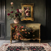 Moody Bouffant Brocade Elegante Lady & Floral Seidenpapier