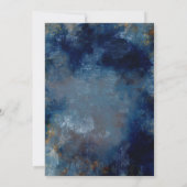 Moody Bouquet botanische Hochzeit Einladung (Rückseite)